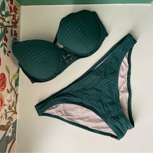 Emerald Green Balconette Bikini